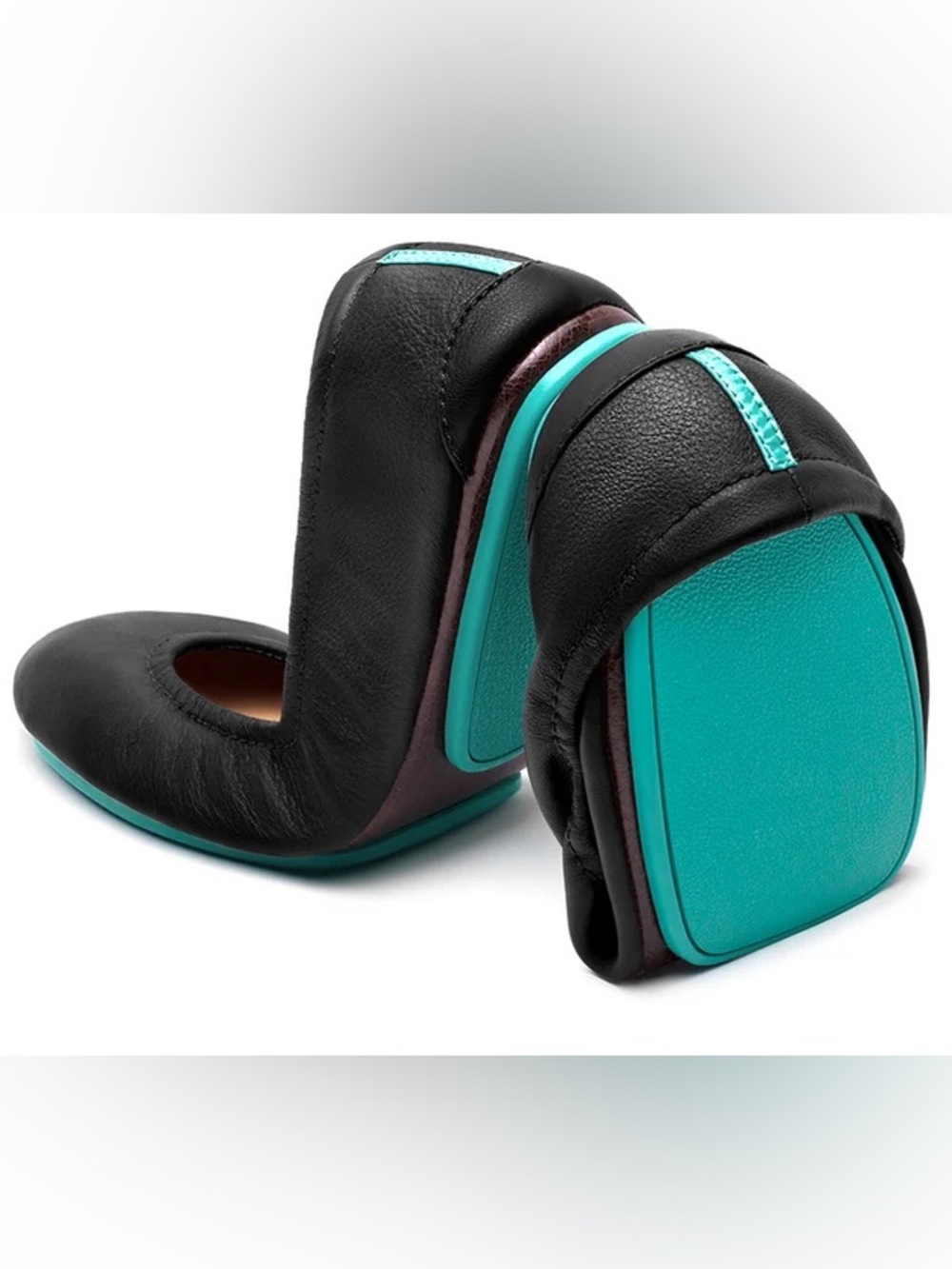 Tieks Black Ballet Flat in excellent condition — size 10